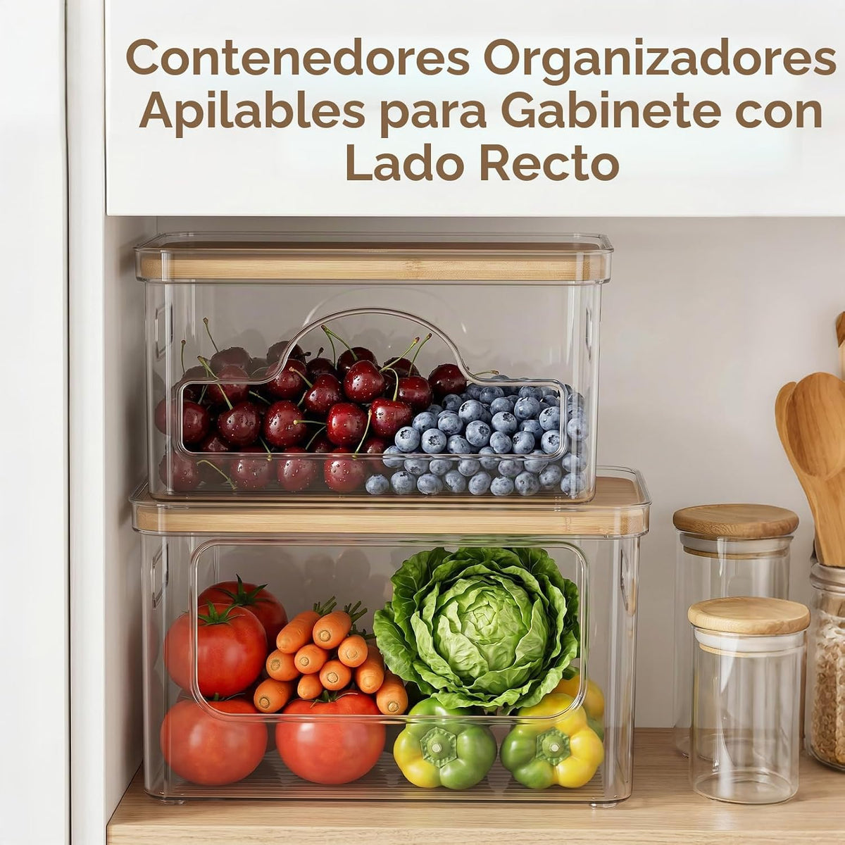 Contenedor de almacenamiento para patatas y cebollas para
