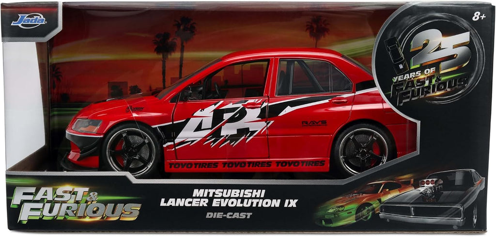 Jada Fast & Furious 2006 Mitsubishi Lancer Evolution IX - Coche fundido a presión a escala 1:24
