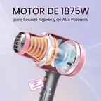 Wavytalk Secador de pelo iónico soplado para cabello rizado con difusor y juego de rizador 5 en 1 con cepillo térmico y 4 varitas rizadoras de cerámica intercambiables (0.5 pies a 1.25 pies)