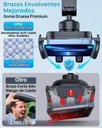 Soporte de teléfono para automóvil【2026 mejorado 100+lbs de succión y seguridad cert】 Soporte de teléfono celular para camión Soporte de teléfono resistente para tablero, parabrisas/ventilación para iPhone 17 16 Pro Max, negro azabache