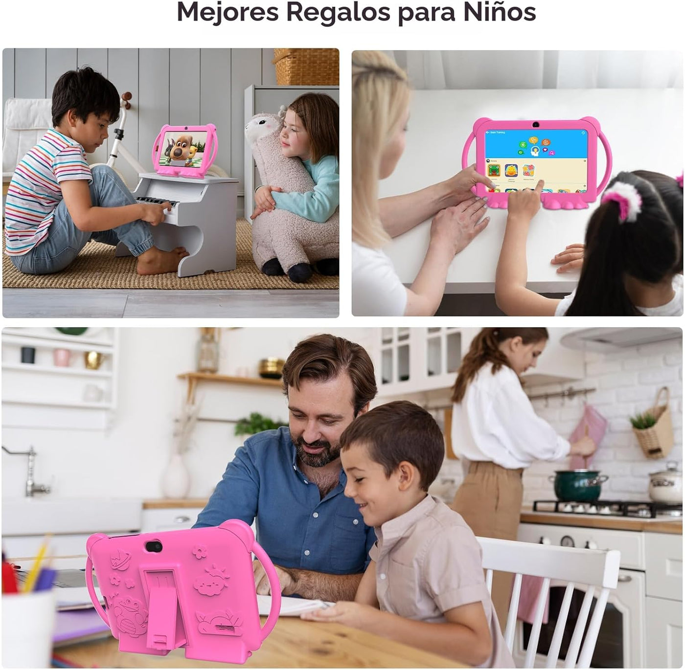 PEICHENG Tableta para Niños de 7 Pulgadas Android 12.0 para Niños P...