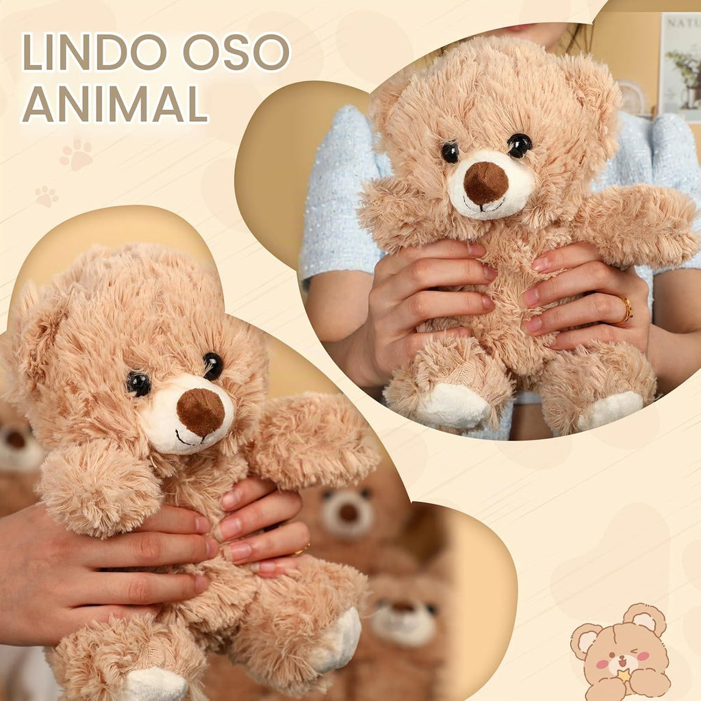 Jenaai 8 ositos de peluche a granel de 10 pulgadas, pequeños, elegantes