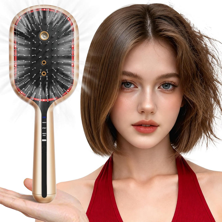 5-in-1 Electric Spray Air Cushion Massage Comb for Women Misting Ha...