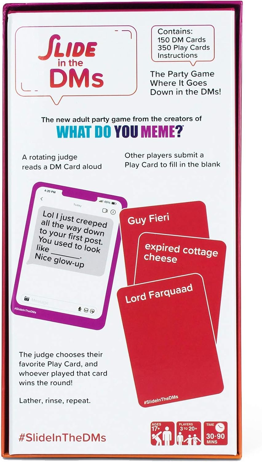 WHAT DO YOU MEME? Deslice en el DMS - El juego de fiesta para adultos donde la diversión cae en el DMS