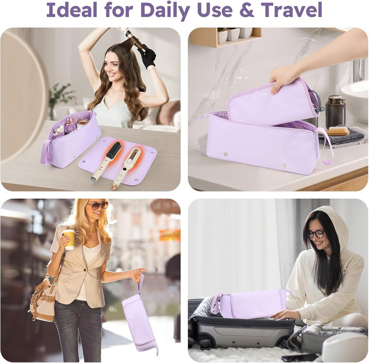 MOKURA Bolsa de viaje para herramientas de cabello con mat resisten...