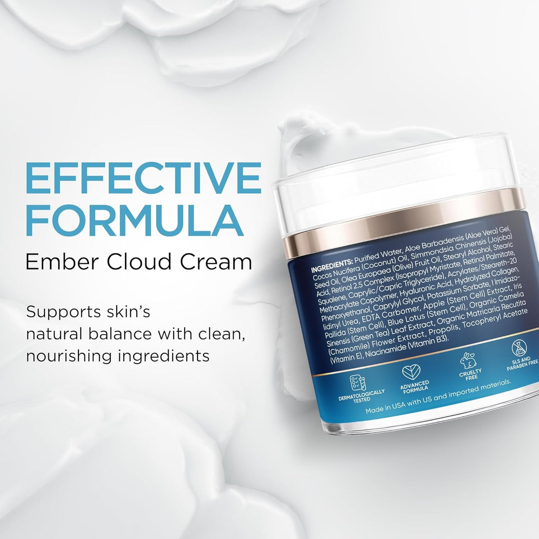 Crema facial hidratante de colágeno antienvejecimiento con células...