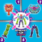 MrBeast Lab Hybrids Mega Pack, 5 figuras completas para construir, Paquete de 5 - Mega Pack