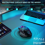 SOLAKAKA SM809 Pro - Mouse para juegos con 9 botones laterales, mou...