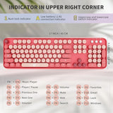 FD Combo de teclado y ratón inalámbricos | Teclado y ratón colorido...