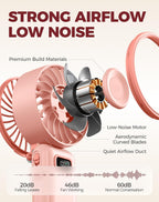 Diveblues Ventilador turbo portátil, ventilador de mano de 100 velo...
