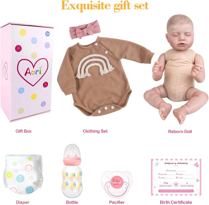 Aori - Muñecas reborn bebé realista para niña - Muñeca recién nacid...