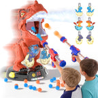 Juguetes de dinosaurio para niños de 3-5 5-7, T Rex Chomp Shot Dinosaur Blaster interesante juego de disparo de objetivos, regalo para niños de 4 a 8 años, regalos de Navidad y cumpleaños para