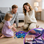 500 Piezas Rompecabezas de Madera para Adultos, Rompecabezas de Cristal de 5MM de Grosor, Rompecabezas de Madera con Forma Única de Flor, Regalo de Cumpleaños para Juego Familiar, Decoración