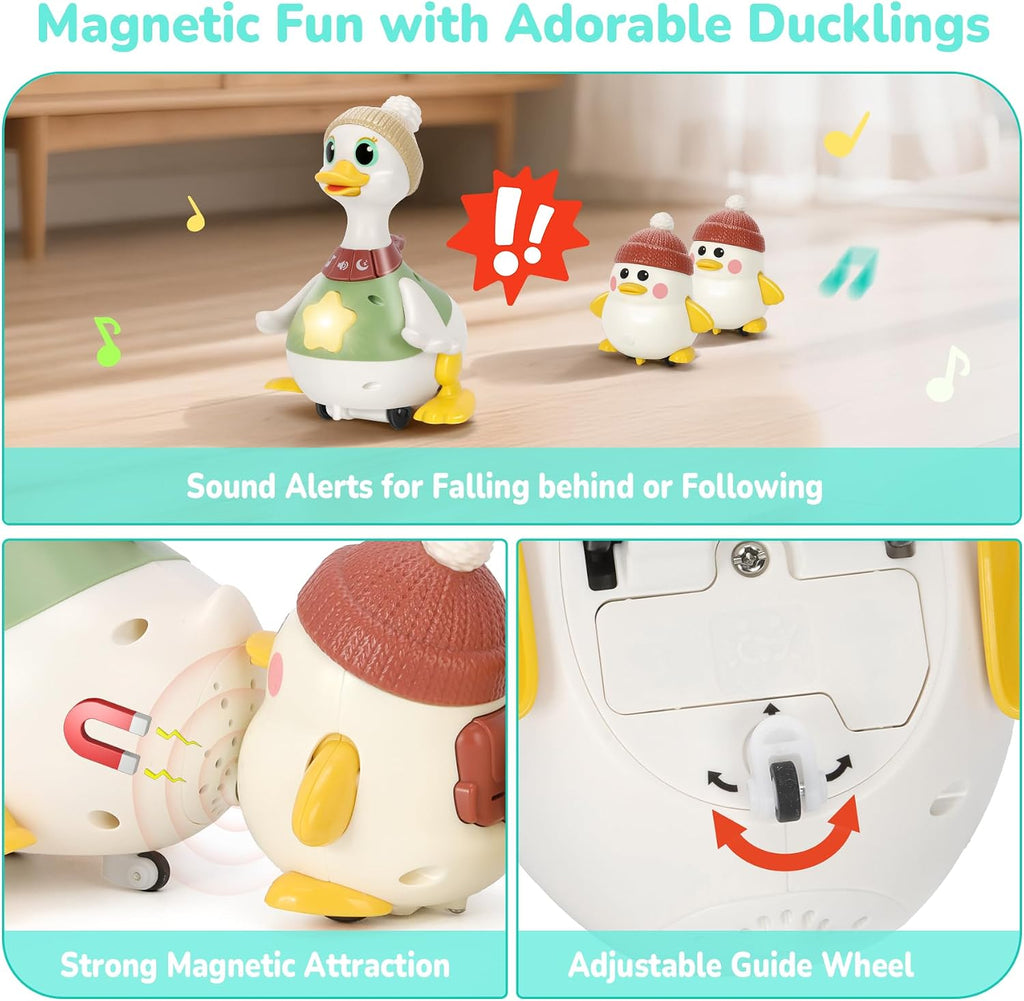 Juguetes para bebés de 6, 8, 10 y 12 meses, juguete de pato bailarín musical con luces y sonidos, juguete de aprendizaje sensorial interactivo para bebés, regalo para niños de 1 año