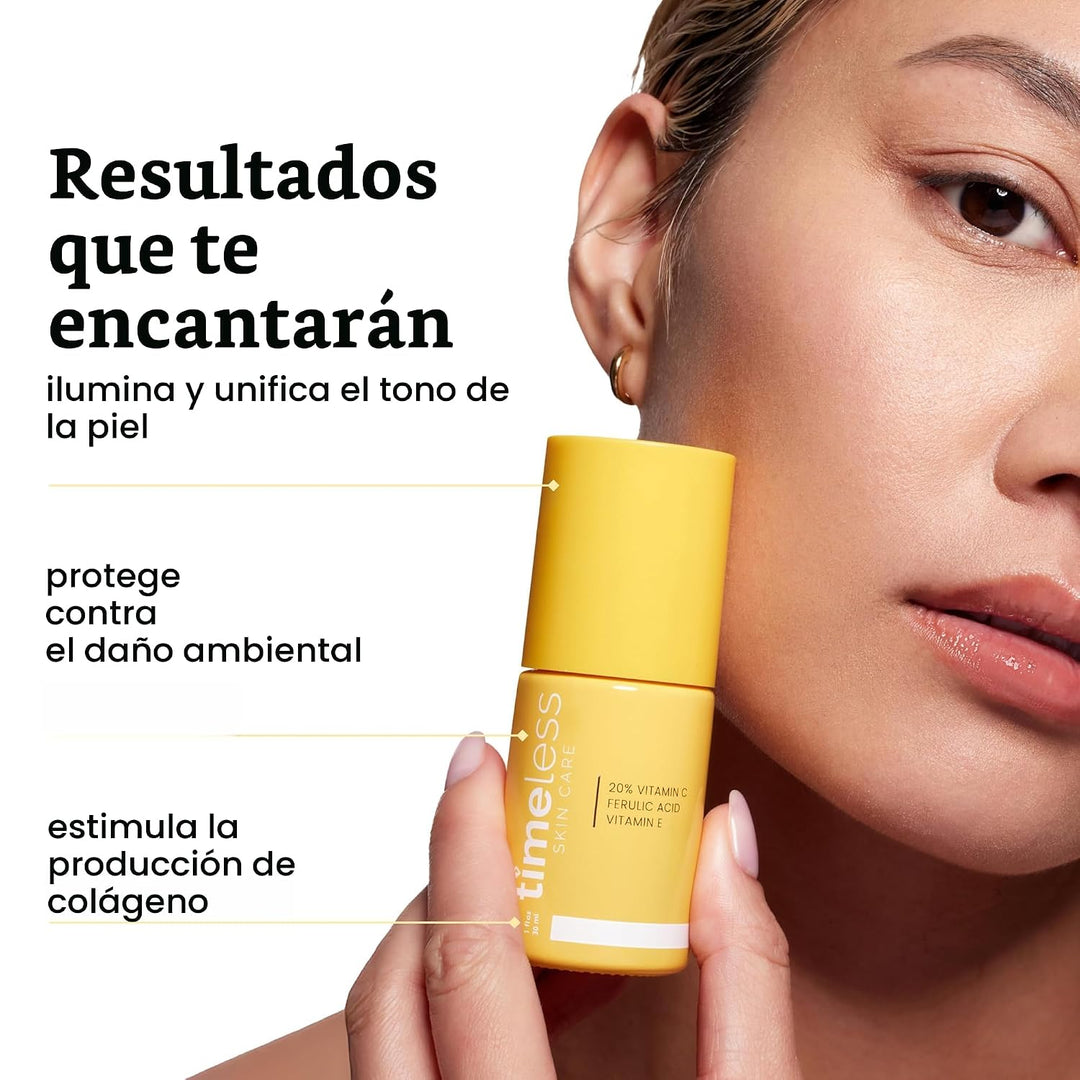 Timeless Skin Care Suero de vitamina C con vitamina E y ácido ferúl...