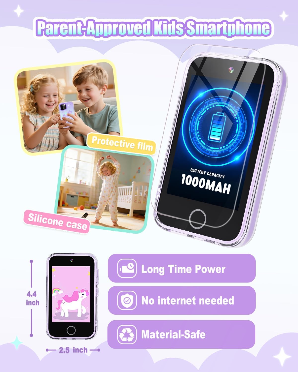 Teléfono inteligente para niños para niñas regalos de