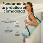 Retrospec Solana - Tapete de yoga de 1 pulgada de grosor con correa de nailon, unisex, antideslizante, para yoga, pilates, estiramiento, ejercicios en el suelo y entrenamiento físico
