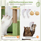 Globlazer Árbol grande de cactus para gatos, torre trepadora de 80 pulgadas