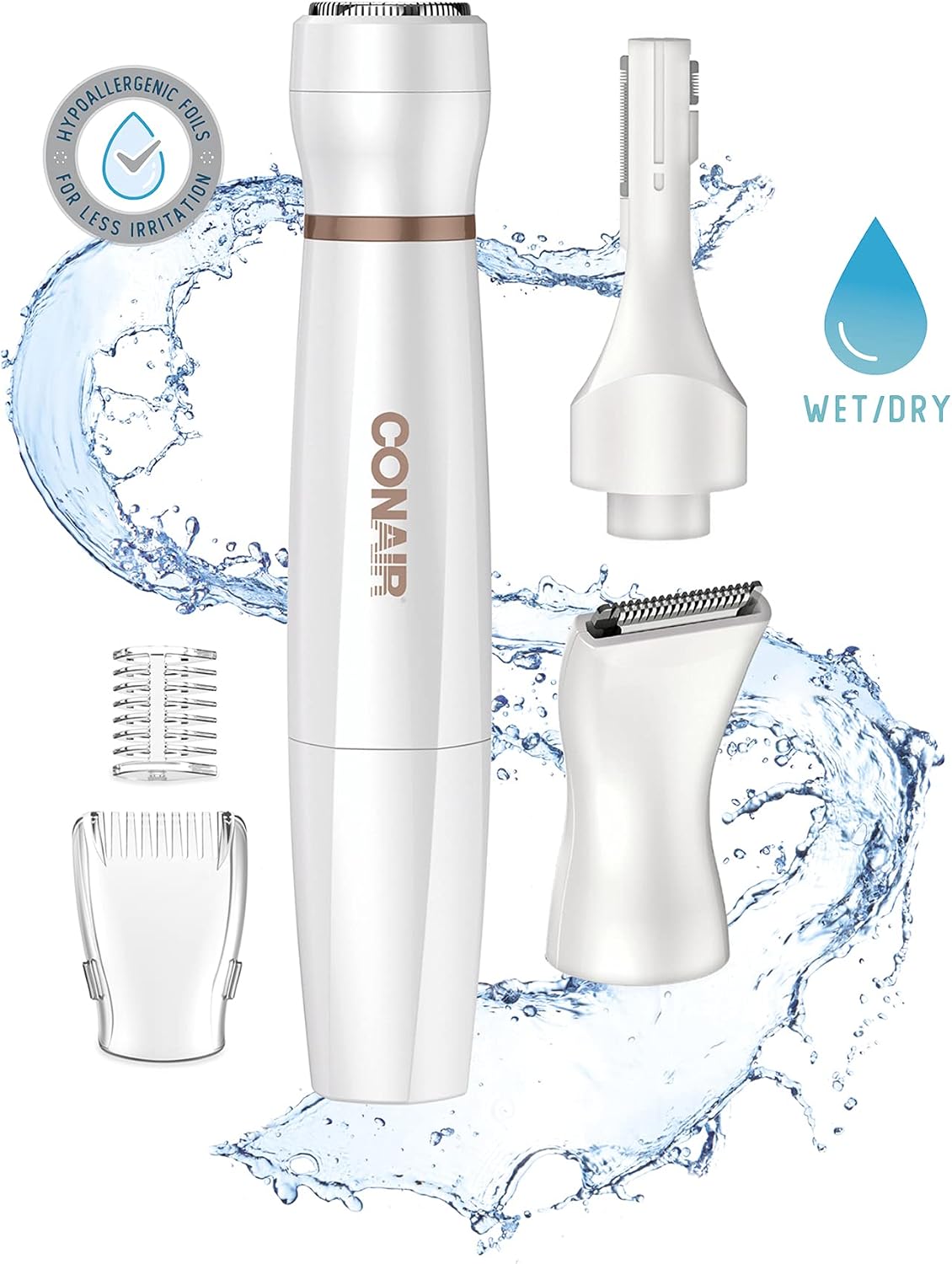 Conair Depilación facial todo en 1 para mujeres, recortadora eléctr...