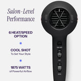 HOT TOOLS Secador de pelo profesional de cerámica arcoíris \u2013 S...