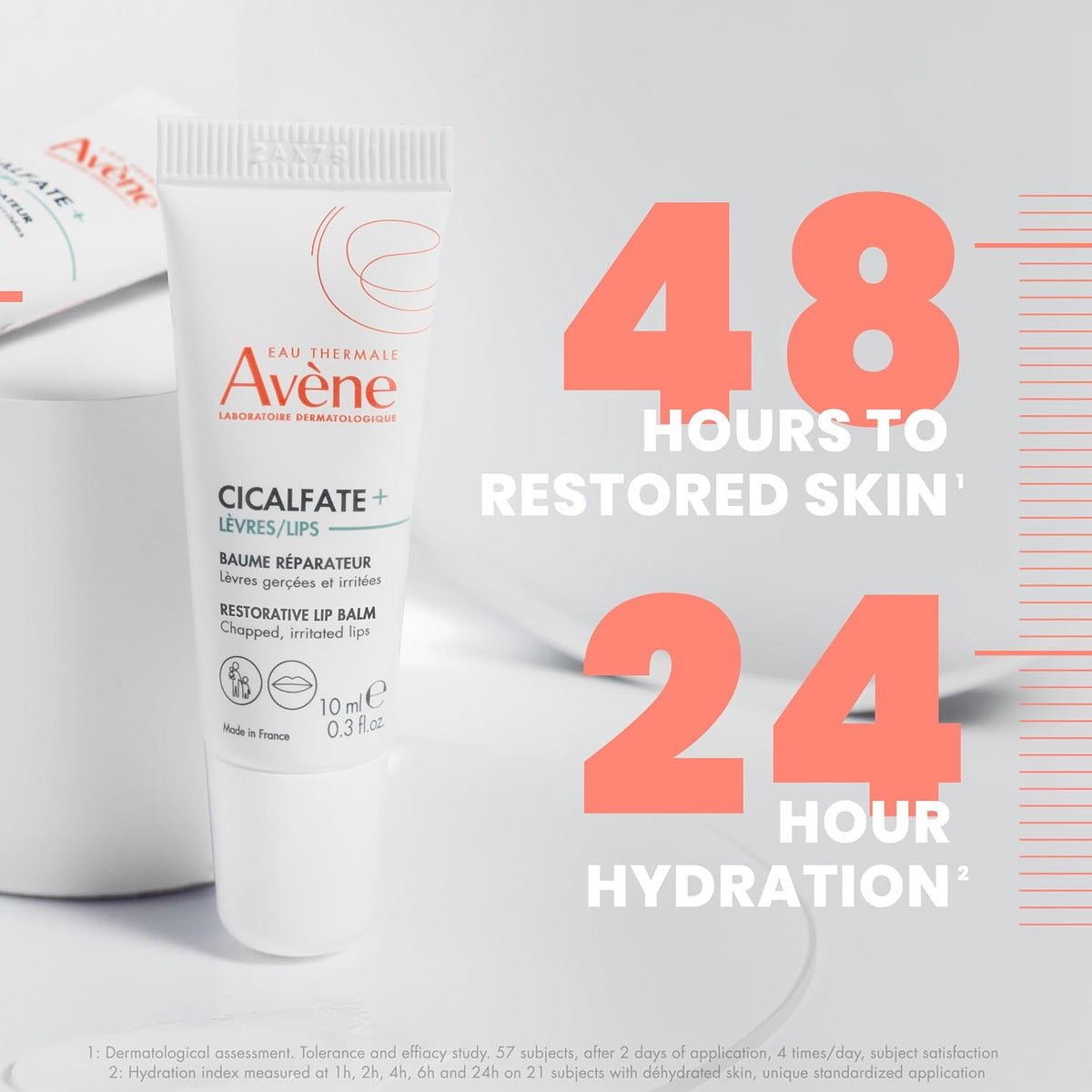 Avène Cicalfate Crema Restauradora para Labios, Humectación de Larg...