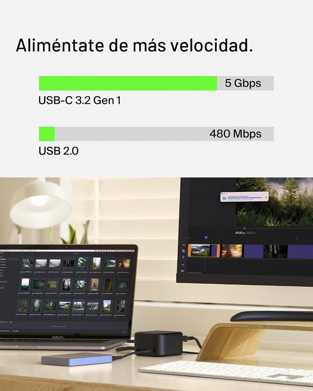 Belkin Estación de acoplamiento USB-C 6 en 1 Core GaN