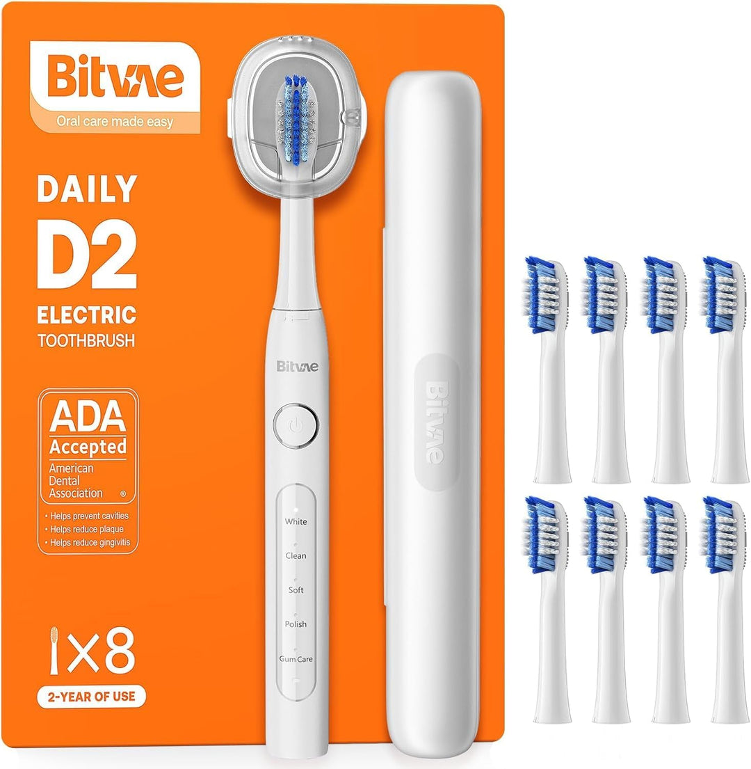 Cepillo de dientes eléctrico ultrasónico Bitvae para adultos y niño...