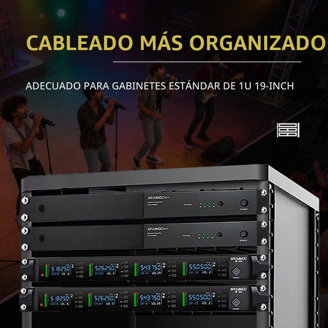 Paquete de sistema de distribución de antena UHF con estuche de tra...