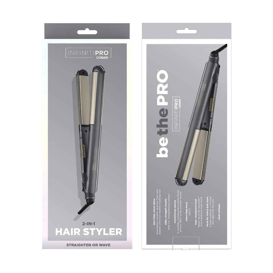 INFINITIPRO BY Conair 2 en 1 Styler, rizar o alisar con 1 herramienta