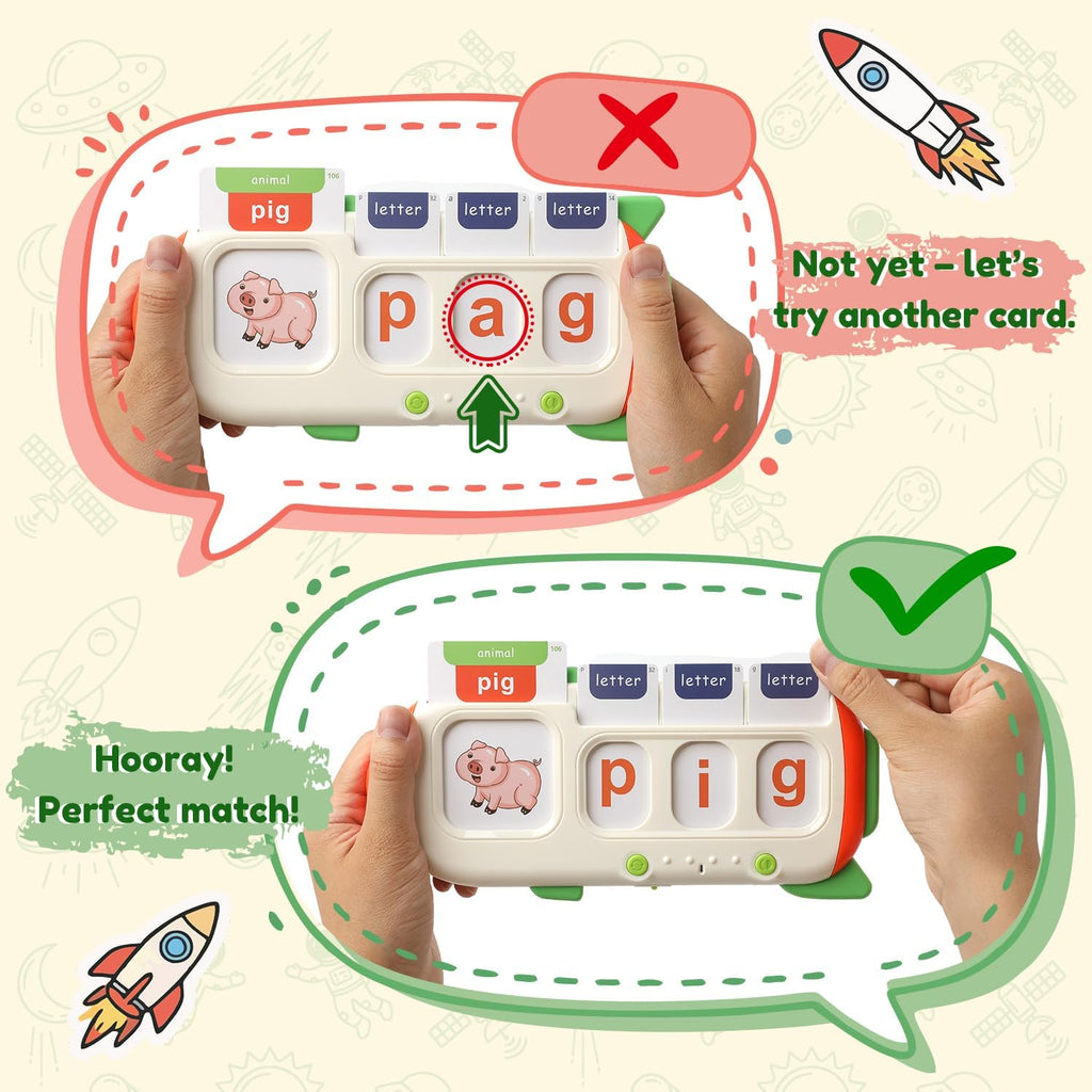 Tarjetas flash parlantes para niños pequeños, Tarjetas flash