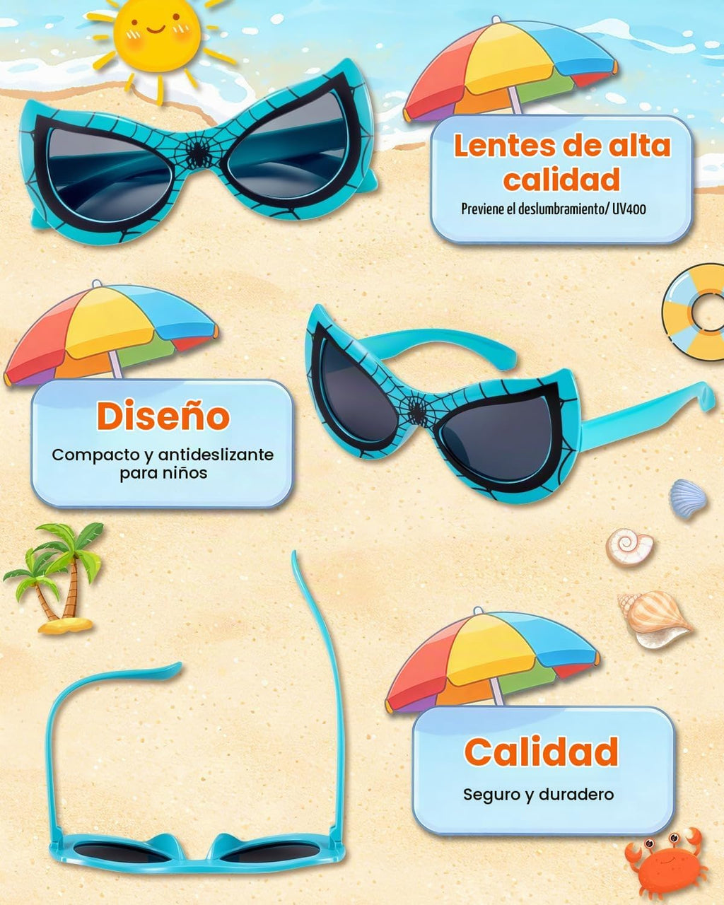 Paquete de 24 lentes de sol para niños, regalos de fiesta para niños