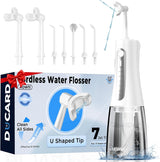Irrigador dental inalámbrico para dientes, hilo dental en forma de...