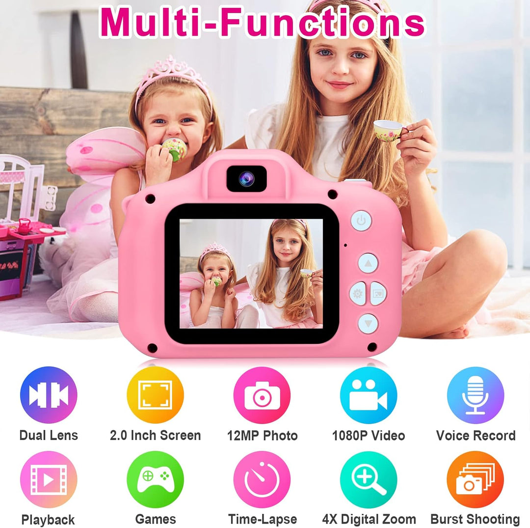 GKTZ Juguetes para niñas de 3 a 8 años, cámara digital para niños,...