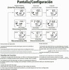 Controlador de carga de panel solar MPPT de 60 A, controlador de cargador de batería solar automático de 12 V/24 V con pantalla LCD, puerto USB dual y temporizador de ajuste de horas de