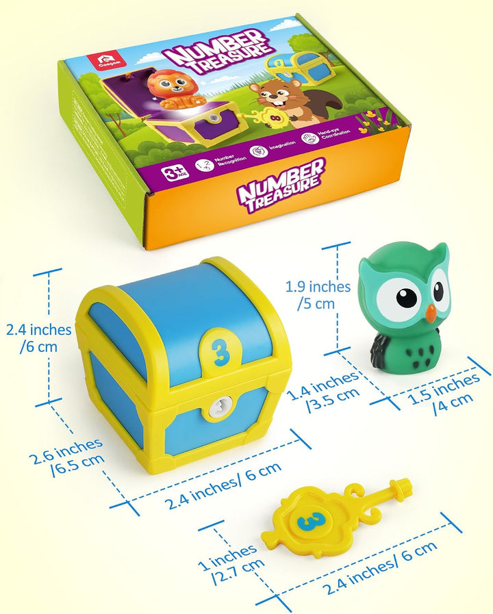 Coogam Juguetes de habilidad motora fina para niños pequeños, 10 pi...
