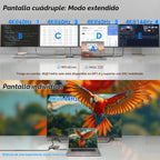 WAVLINK Estación de acoplamiento para portátil, 4 monitores para HDMI