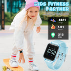 Relojes digitales para niños y niñas, reloj deportivo con rastreador de fitness, podómetro, alarmas, cronómetro, no necesita aplicación, reloj impermeable para niños, regalo para adolescentes