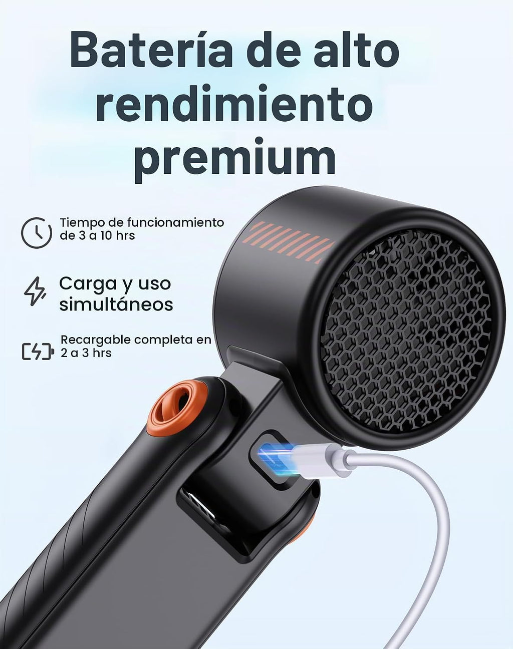 Taiofan Ventilador de mano portátil con refrigeración semiconductor...