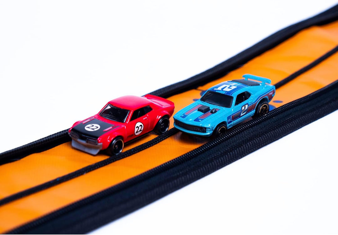 Hot Wheels Tara Toy: ZipBin Wheelie Track Pack - Se despliega en un...
