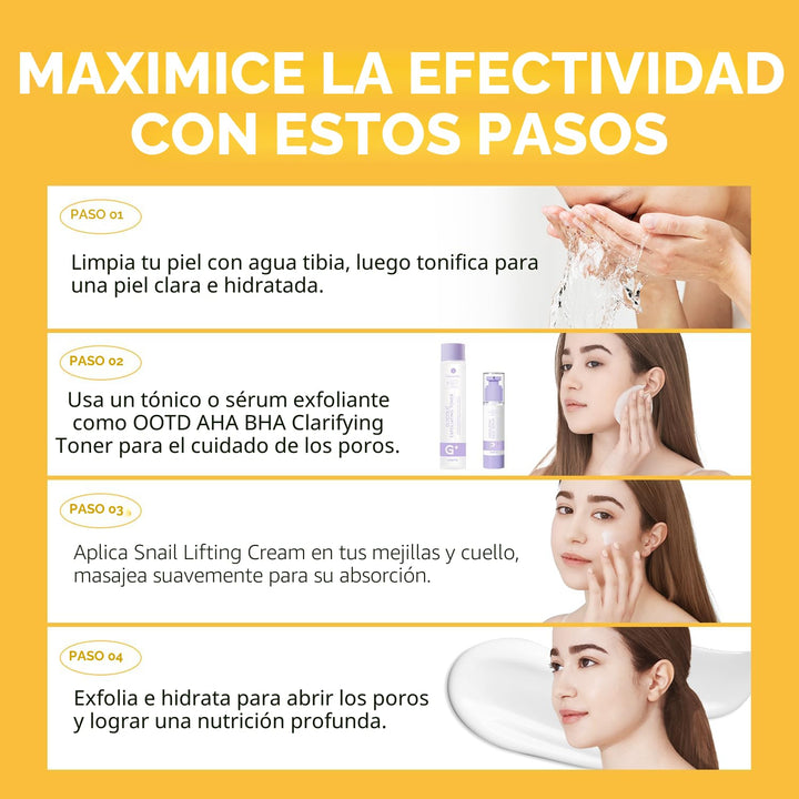 #OOTD Crema hidratante de mucina de caracol para cara, lifting e hi...