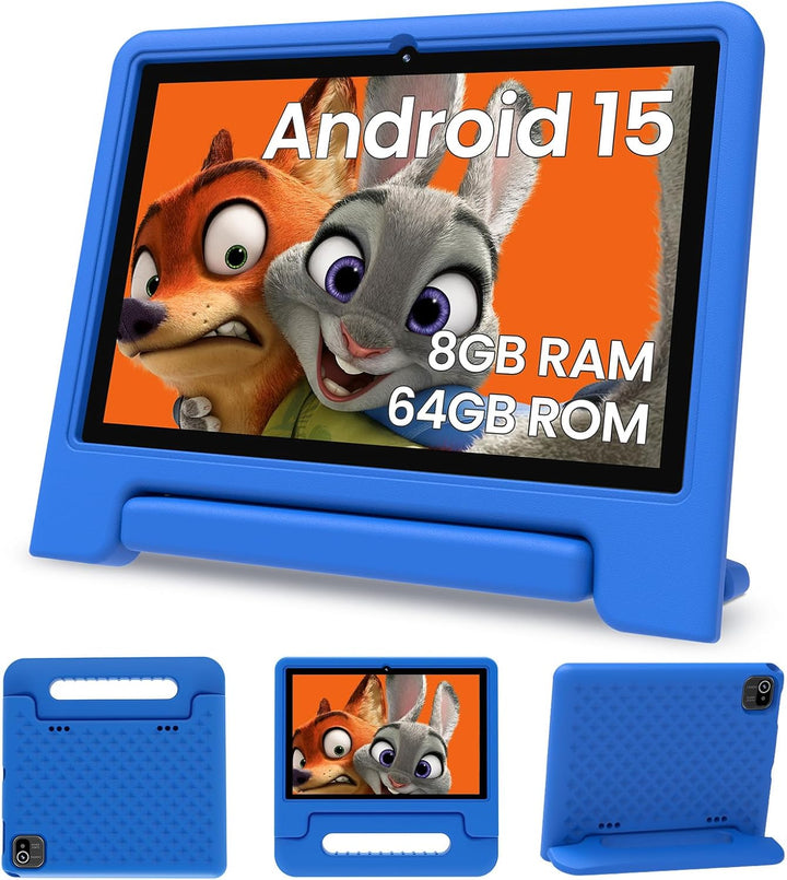 ApoloSignage 2025 Tablet Android 15 para niños, pantalla HD de 10 p...
