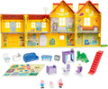 Peppa Pig - Juego de casa familiar grande con 3 figuras, 11 accesorios, Baby Evie, juguetes preescolares para niñas y niños de 3 años en adelante