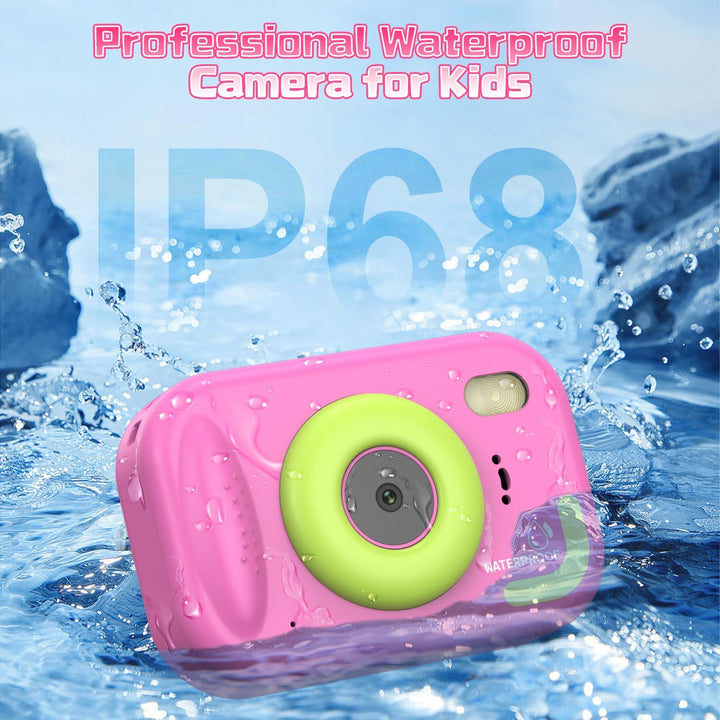 Cámara para niños impermeable, cámara submarina IP68 para niños de...