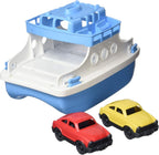 Green Toys Ferry Boat, azul/blanco 4C - Juego de simulación, habilidades motoras, juguete de baño flotante para niños. Sin BPA, ftalatos, PVC. Apto para lavavajillas, plástico reciclado, fabricado en