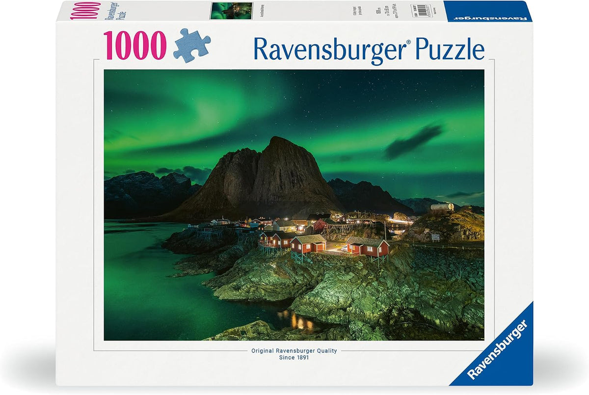 Ravensburger - Aurora Borealis, Noruega - Rompecabezas de 1000 piezas