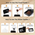Comedero automático para gatos, dispensador de alimentos para gatos