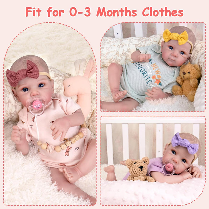 Aori Muñecas Bebé Reborn Realistas Niña 20 pulgadas \u2013 Muñeca r...