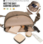 Bolso de Media Luna para Mujeres y Hombres, MEISEY - Mochila de Nylon Plegable de Moda con Correa de Hombro Ajustable