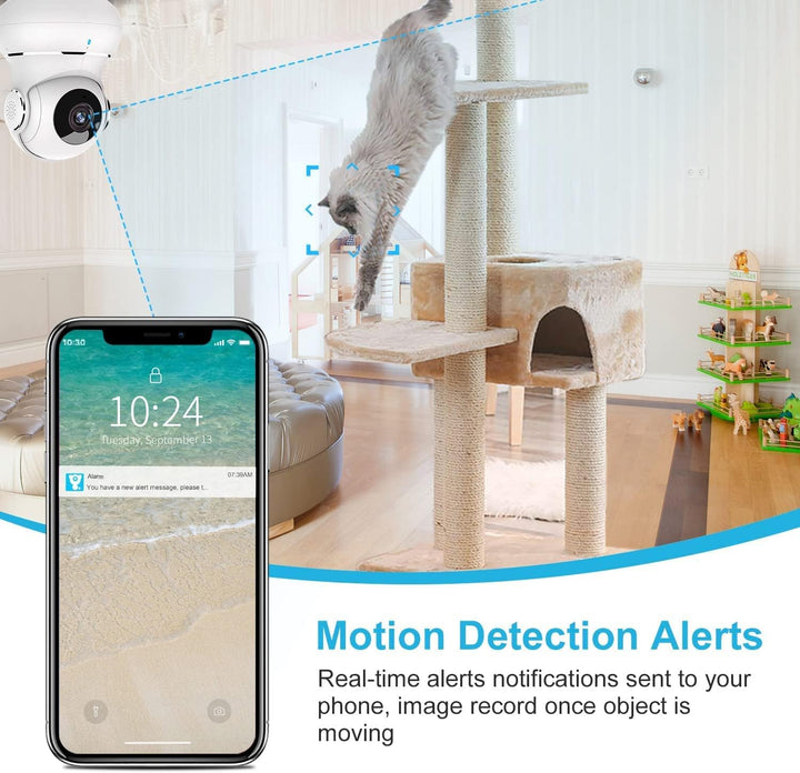 litokam Cámara de seguridad para interiores, paquete de 4, cámaras...