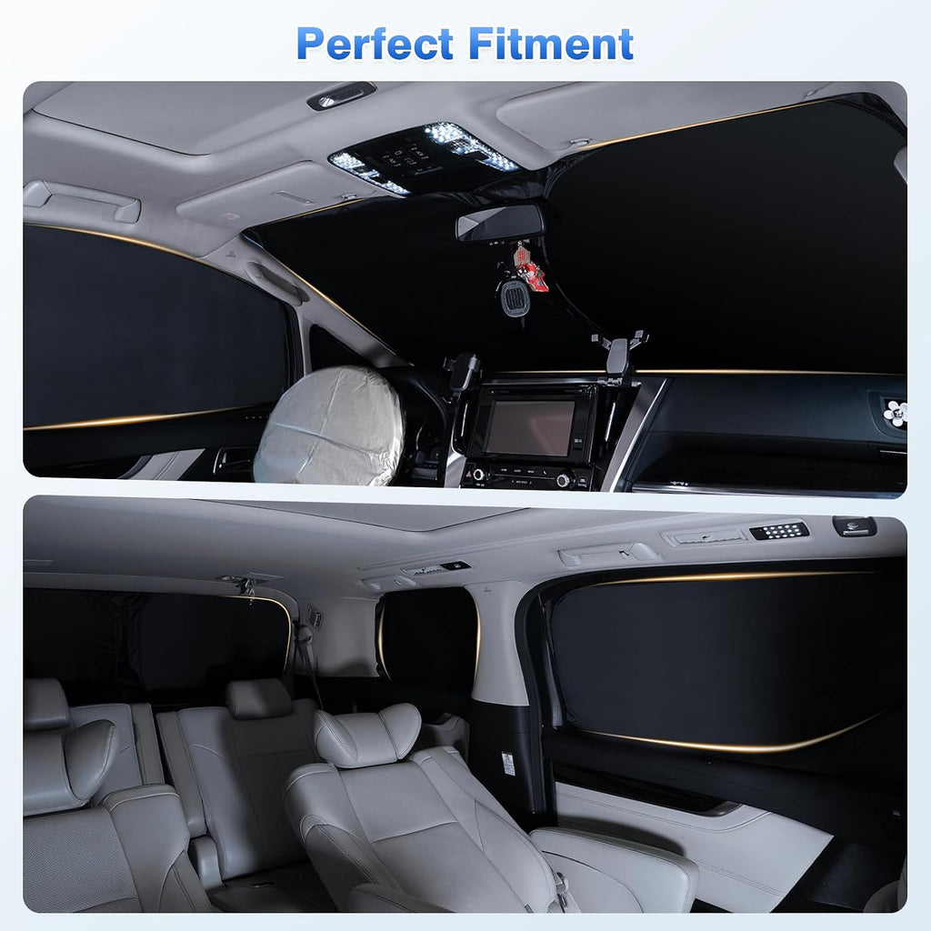 Persianas de ventana para Tesla modelo Y Juniper 2025 2026, accesorios para parabrisas, cubiertas de ventana lateral y trasera, protección de privacidad para camping, mantiene el automóvil fresco, color negro, 8 unidades